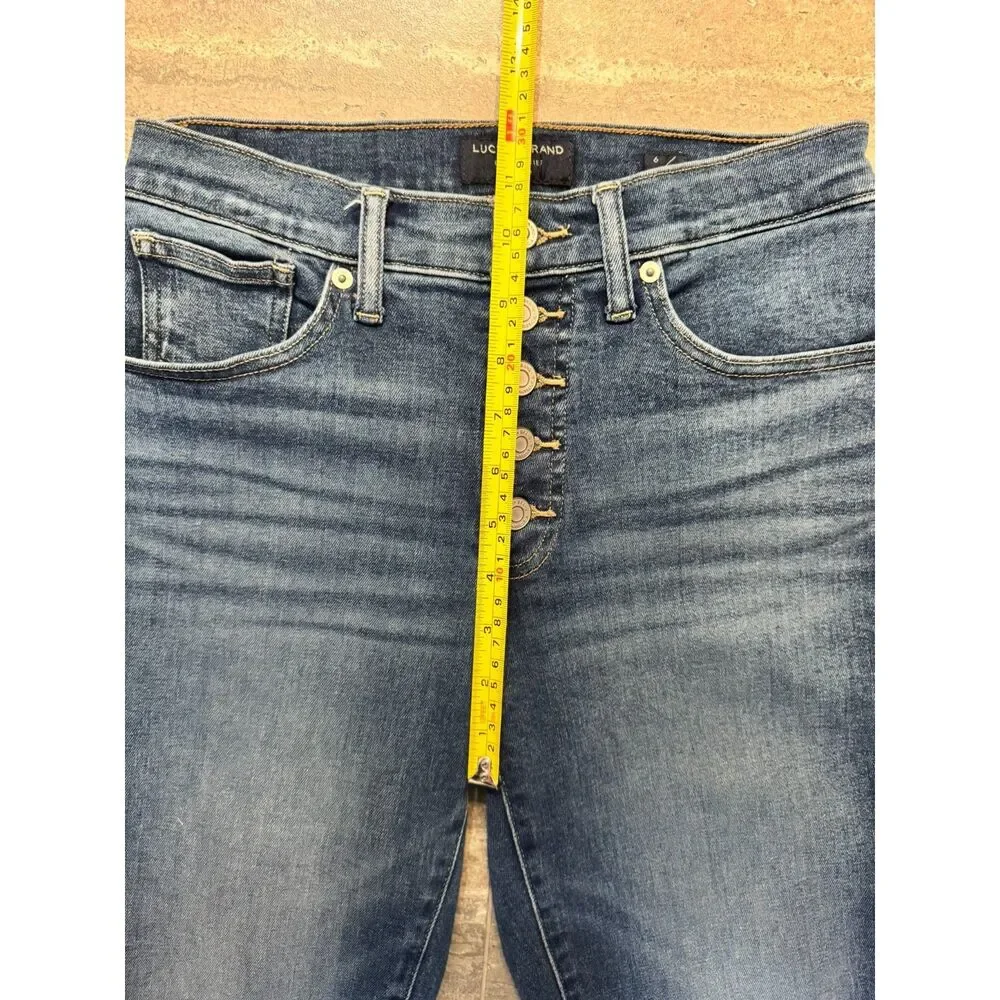 Lucky Brand Bridgette High Rise Skinny Jeans 6/28 Button Fly Ankle Women Denim - Picture 12 of 12